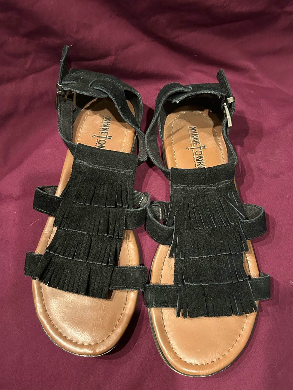 Minnetonka Fringe Sandals